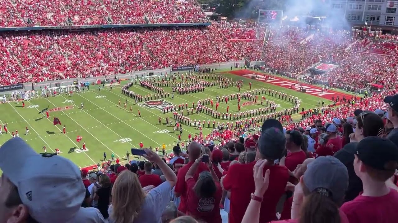 NC State Marching Band - Pregame from Upper Deck Part 3 to End - VMI 2023-09-16