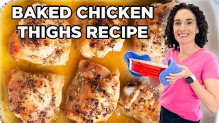 How to Bake Chicken Thighs: Temperature, Baking Time & Recipe | How to Cook Chicken by MOMables