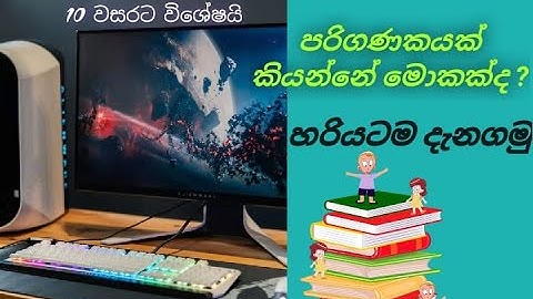 පරිගණකය හදුනා ගනිමු.-Fundamentals of a Computer System