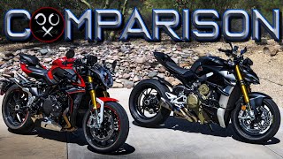 MV Agusta vs Ducati | Beauty vs The Beast | Brutale 1000rr vs Streetfighter V4S