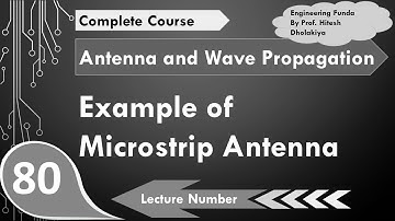 Example of Microstrip Antenna in Antenna and Wave Propagation by Engineering Funda