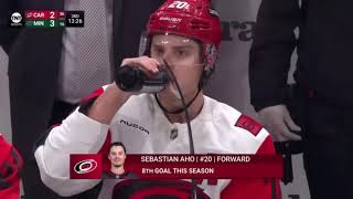 Sebastian Aho 1+0 @ Minnesota