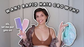 Tools you *need* for EXTREME hair growth in 2022 ... i gotchu girls ❤️‍🔥💅🏽