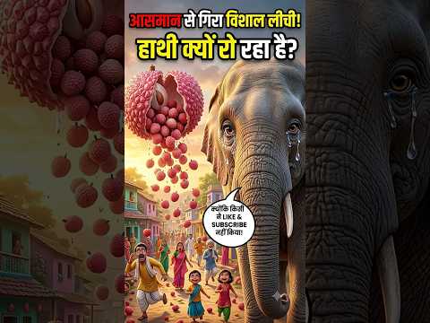 आसमान से गिरी विशाल लीची 😱🍈 | हाथी क्यों रो पड़ा? 🐘💔 | Emotional & Funny Story