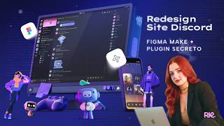 Redesenhei o site do Discord usando SÓ O FIGMA MAKE + UM PLUGIN SECRETO 🚨