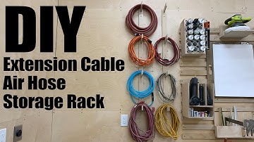 Simple DIY Extension Cable Storage Rack