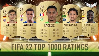 FIFA 22 TOP 1000 PLAYER RATINGS!!! - DATABASE LEAK IS HERE! - FIFA 21 Ultimate Team