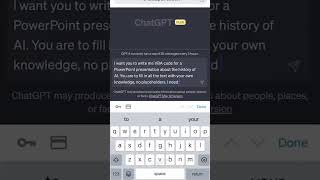 make ppt presentation in use of chat gpt app 💯 future of artificial intelligence AI 💻📱