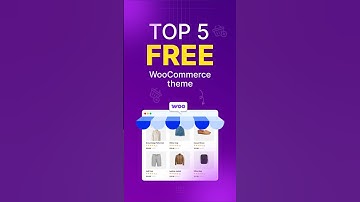Top 5 Free WooCommerce Theme to Build Your Online Store #ecommerce #freetheme #woocommercetheme #wp