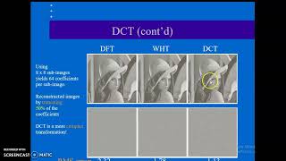 Image Compression - 10, RLC, DCT