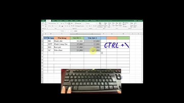 Tìm điểm khác biệt bằng phím tắt CTRL trong Excel