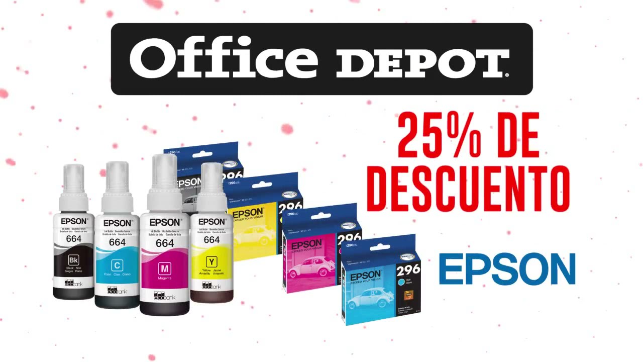 Hazlo con Office Depot en esta Gran Venta Nocturna y llévate 25% en  consumibles seleccionados Epson - YouTube