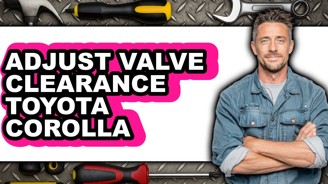 how-to-adjust-valve-clearance-toyota-corolla-only-way-youtube