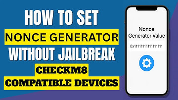 Hoe stel ik de Nonce Generator-waarde in ZONDER jailbreak (Checkm8-apparaten worden ondersteund!)