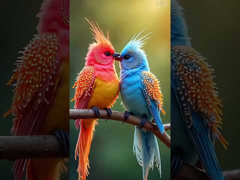 Read and blue one pair love birds #birds #birdlovers #foryou #shorts