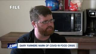 Dairy farmers warn of covid-19 food crisis