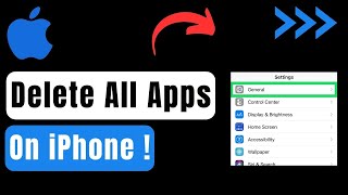 How To Delete ALL Apps On iPhone