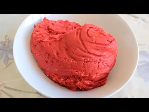 ГУСТАЯ ТОМАТНАЯ ПАСТА- Без ВАРКИ, без Брызгов, Без Уваривания!!🍅Thick Tomato Paste No Boiling