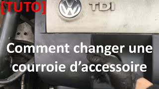 Comment changer une courroie d'accessoire