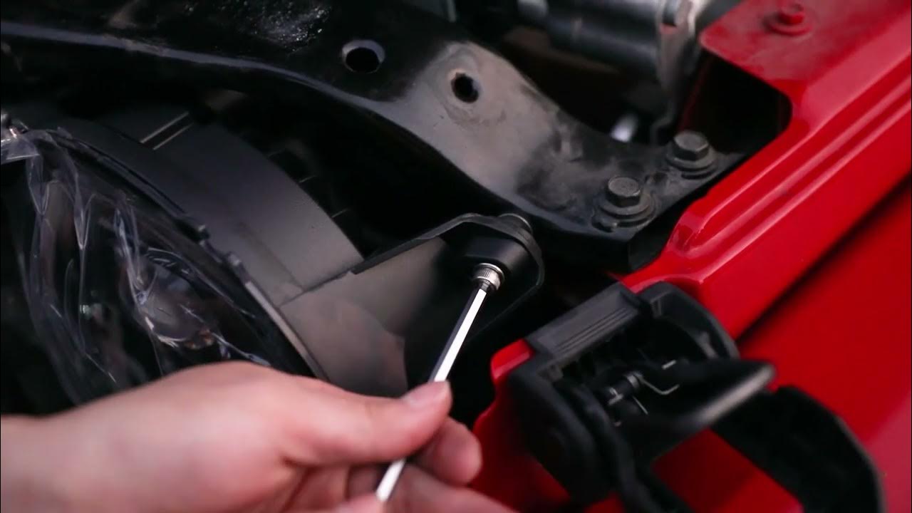 How to adjust the high & low beam height of Sunpie 9" RGBW headlights