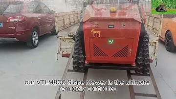 Vigorun remotely controlled track-mounted flail mower made by Vigorun Tech