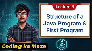 Structure of a Java Program | Write Your First Java Program | Java Course #3 | Coding ka Maza