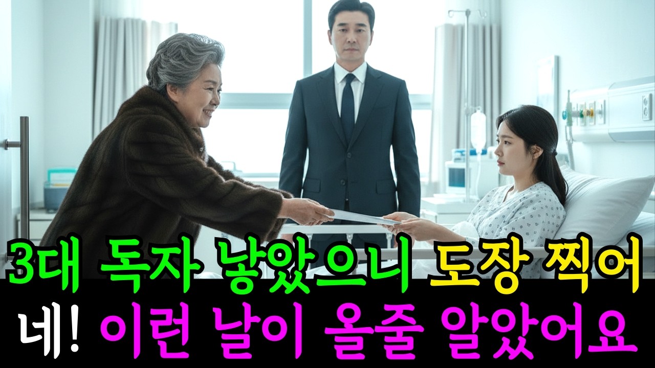 3대독자 낳자마자 이혼하라더군요…그래서 도장 찍어줬습니다ㅣ노후사연ㅣ감동사연ㅣ사연라디오ㅣ오디오북