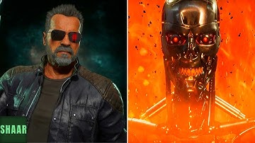 Mortal Kombat 11 - Terminator T-800 All Intros and Victories