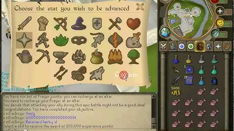runescape while guthix sleep reward
