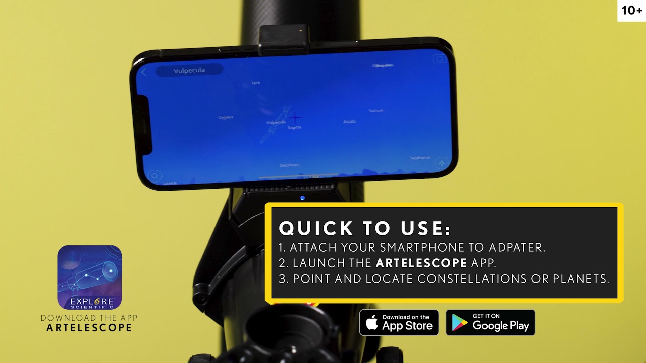 Telescopio infantil NATIONAL GEOGRAPHIC con App de realidad aumentada