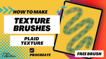 How to make Texture Brushes in Procreate – Plaid (FREE) Plaid Procreate Brush + Tutorial Beginners