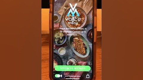 Voice Menu App - Voice-Activated Restaurant Ordering
