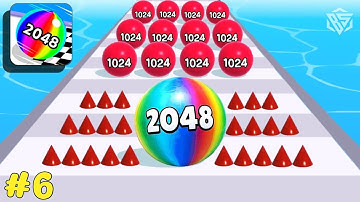 ⚽ Ball Run 2048 - All Levels Gameplay Android/iOS ( Levels 71 - 90 )