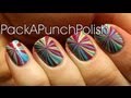 STAR BURST WATER MARBLE NAIL ART TUTORIAL