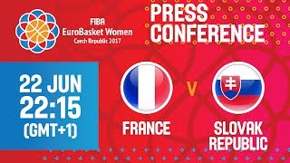 France v Slovak Republic - Press Conference - Quarter Final