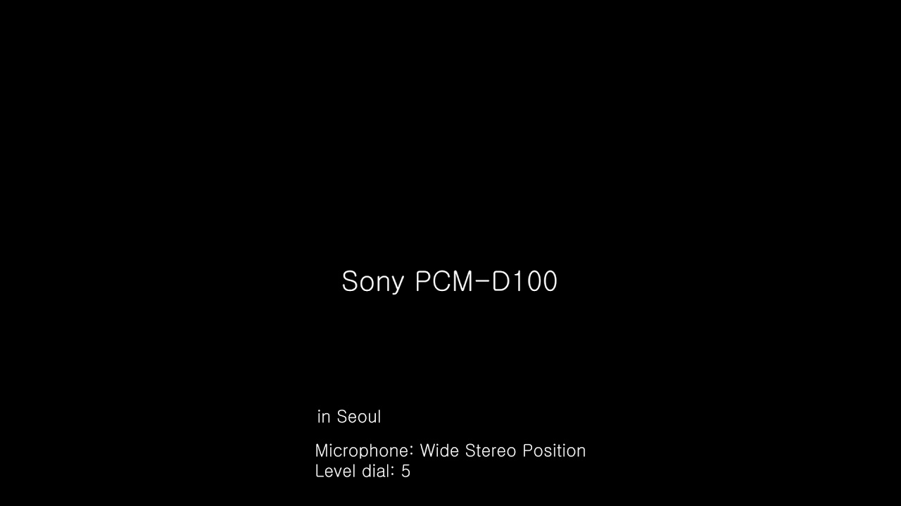 Sony PCMD100 vs PCMD10 _ City Sound YouTube
