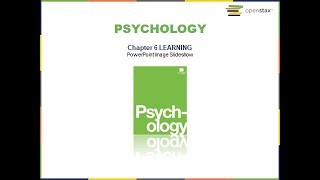 PSY 1001 : Learning