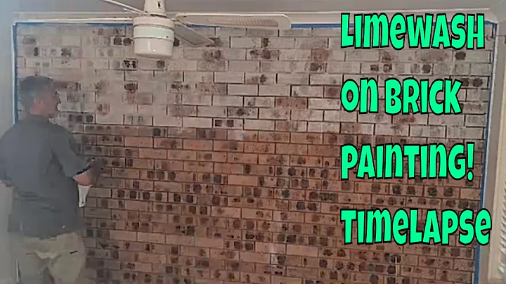 Limewash on brick internal painting !!!!! Timelapse