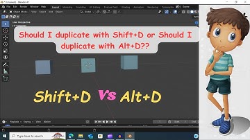 Blenders Basics :Shift +D vs Alt +D #blender3d  #3dmodeling  #blendertutorial
