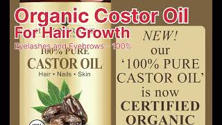 Organic Castor Oil For Hair Growth | Eyelashes and Eyebrows - 100% Pure ansarishorts