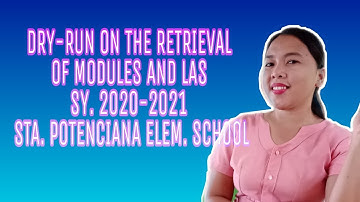 DRY-RUN ON THE RETRIEVAL OF MODULES AND LEARNING ACTIVITY SHEETS | SPES