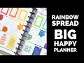 Plan With Me // Big Happy Planner // Rainbow Spread in Honor of Pride Month