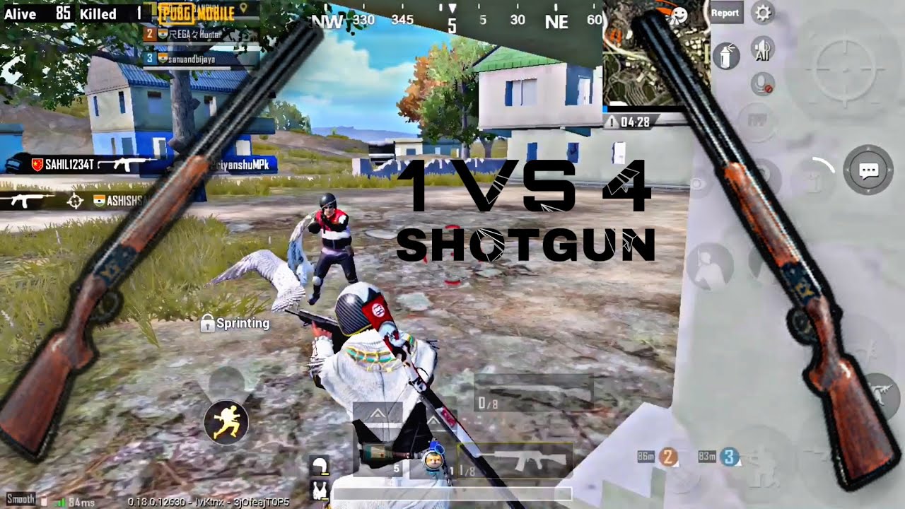 🔥 1 VS 4 in SHOTGUN FULL RUSH GAMEPLAY 🔥 by sandhu gaming - YouTube