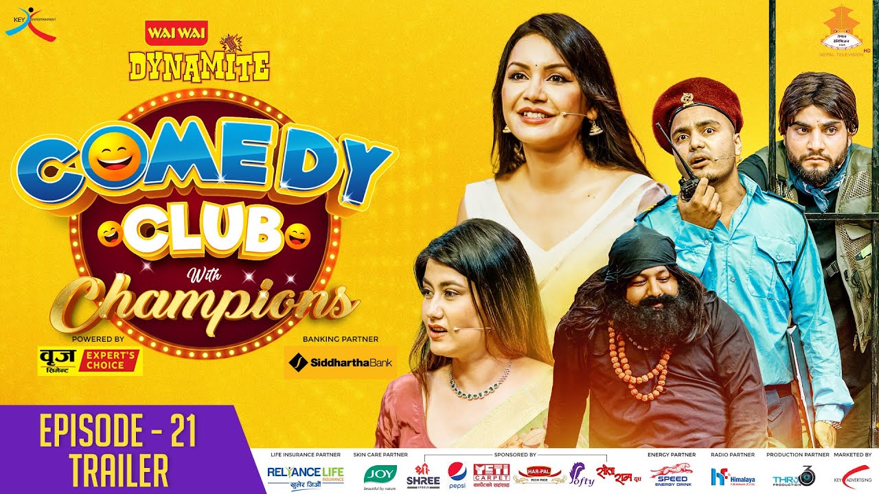 ⁣WAI WAI DYNAMITE COMEDY CLUB WITH CHAMPIONS | EPI 21 Trailer| Benisha Hamal,Sampada Baniya, Tej Giri