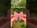 How To Make A Paper Bow Paperbow Cutecraft Diy