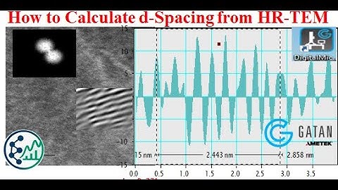 How to Calculate d-Spacing from HR-TEM using Gatan Digital Micrograph #16