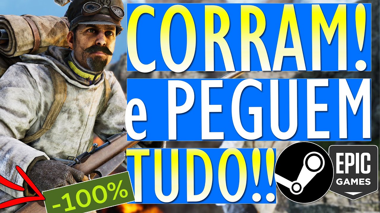 OPA!! TUDO O QUE ESTÁ de GRAÇA AGORA no PC! JOGOS GRÁTIS para PC na STEAM e  EPIC GAMES STORE 