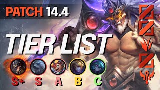 NEW PATCH 14.4 TIER LIST - BEST Champions, NEW Meta - LoL Update Guide