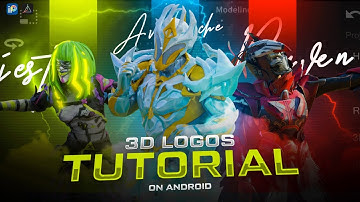 Make 3D custom logos on android | PUBG 3D logos tutorial | Prisma 3D | Ibis paint X