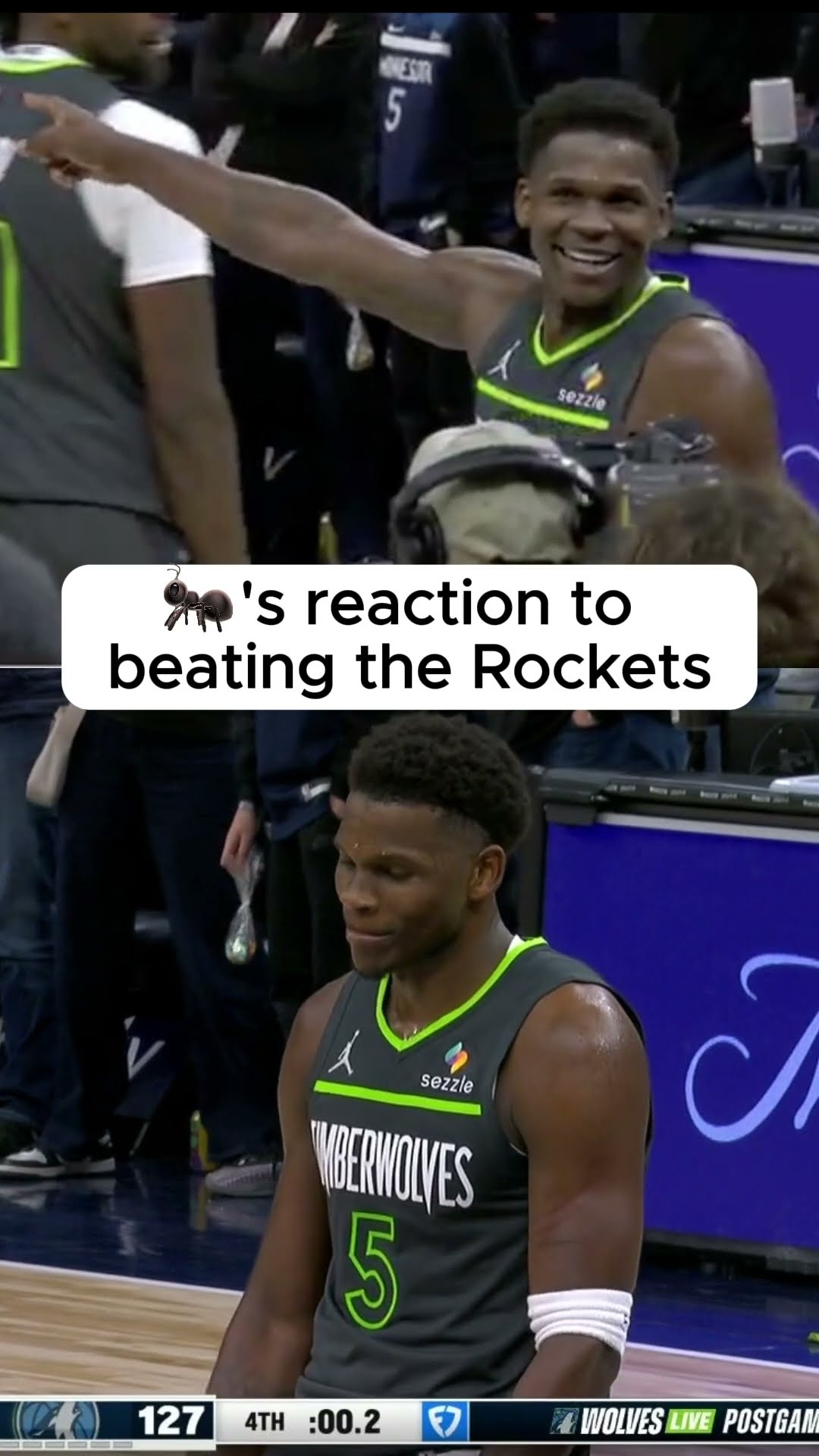 Ant's celly to beating Dillon Brooks ?